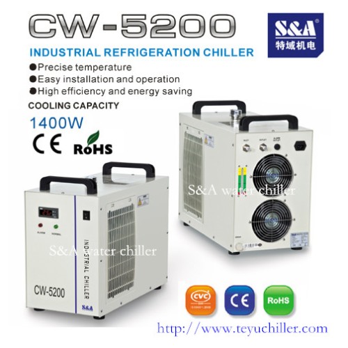 Chiller cw-5200 for close water cooled lab press plate