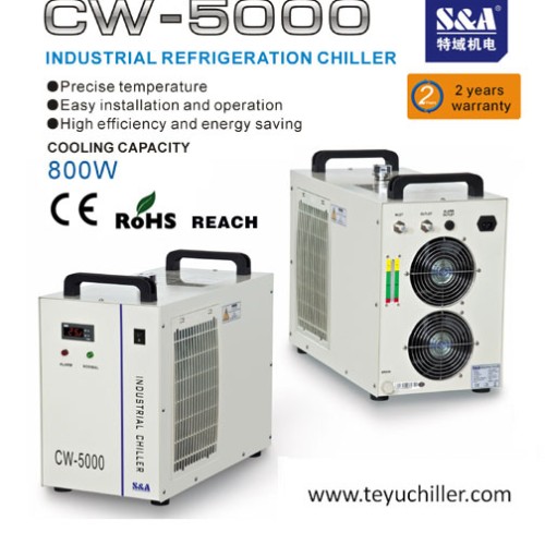 Air cooled chiller cw-5000 for chemical and laboratory