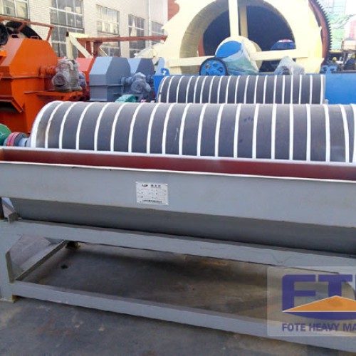 High intensity magnetic separator/dry magnetic separation process
