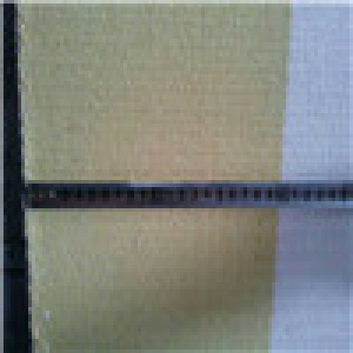 Corrugated solid woven belt