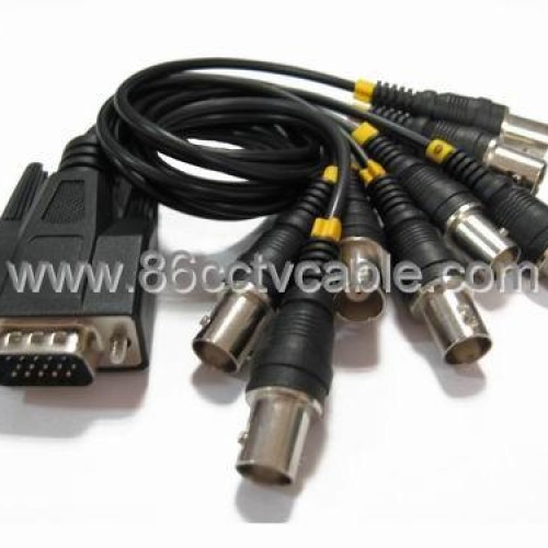 15 pins to 8 bnc cable, dvr card cable