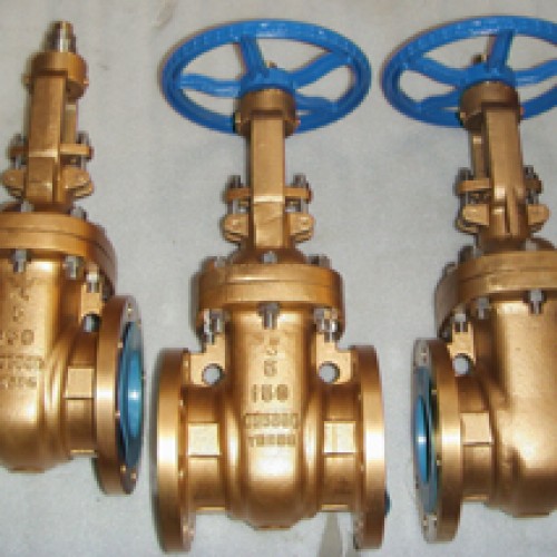 Bronze gate valve, api 600, rf ends, 150 lb
