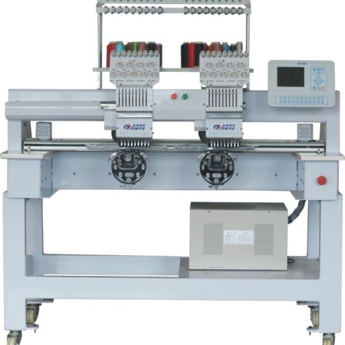 Double heads cap embroidery machine