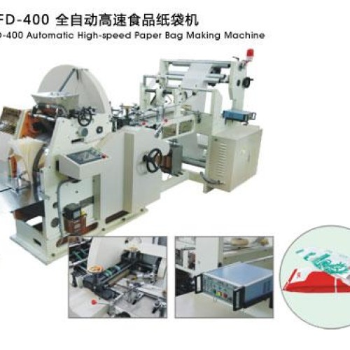 Automatic high-speed paper bag making machine