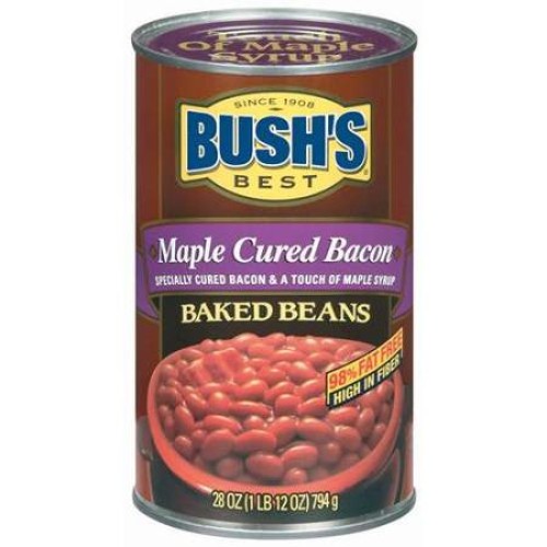 Bushs best maple cured bacon baked beans,