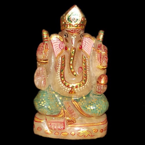 Ganesha figurine/idol in painting