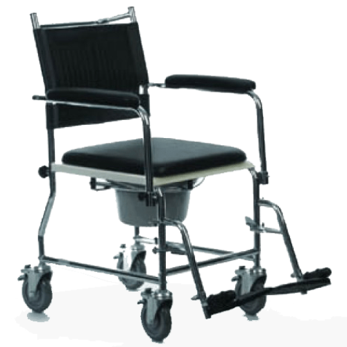 Manual commode wheelchair