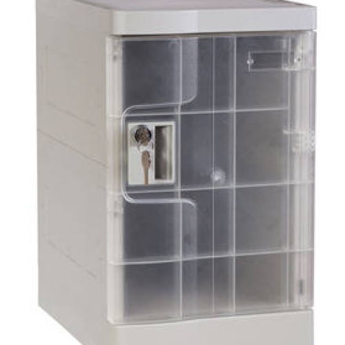 Transparent mini plastic lockers