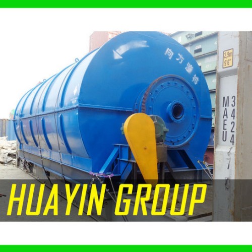 Huayin brand waste plastic refining to oil machine with high oil rate