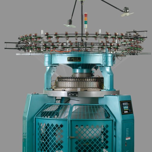 High speed inter-rib circular knitting machine