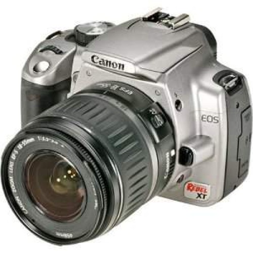Canon digital rebel xt 8mp digital slr camera with ef-s 18-55mm f3.5-5.6 lens (silver)