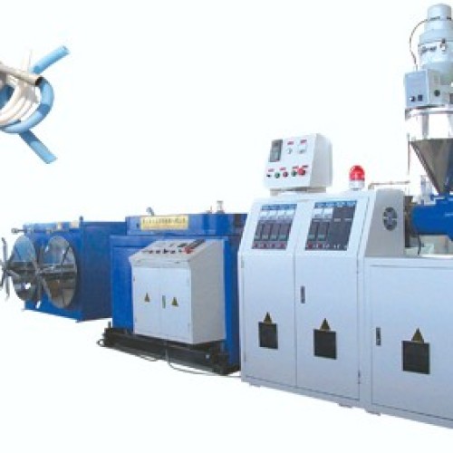 Single wall or double wall corrugated pipe production line