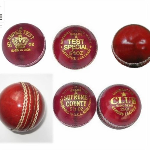 Hike cricket leather ball.