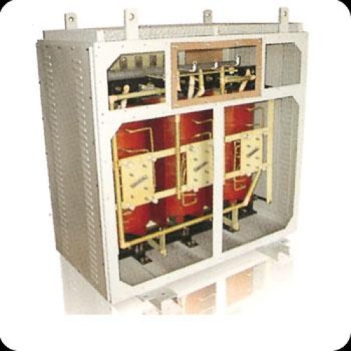 Dry type transformer with off circuit tap links and vpi