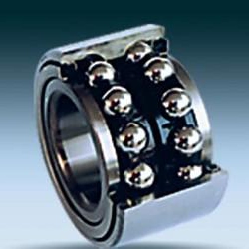 Double-row angular contact ball bearing with double inner rings