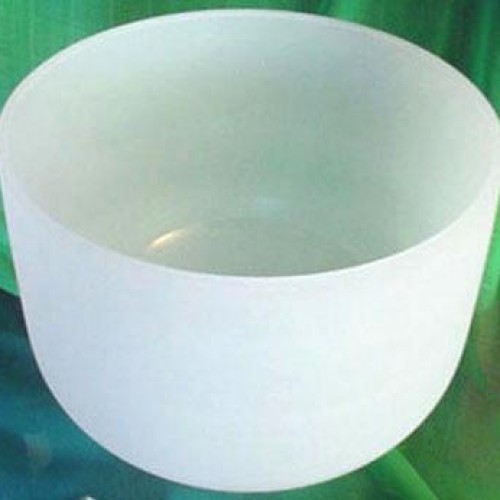Frosted crystal singing bowl