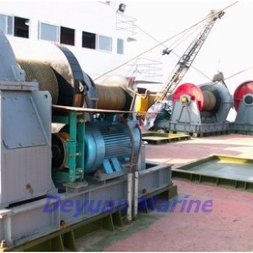 Electrical anchor and mooring rope capstan