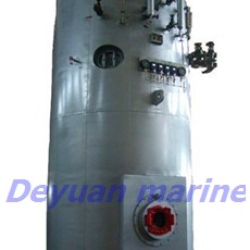 Marine vertical hot oil boiler