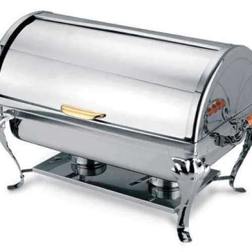 Restaurant 9qt tager feet stainless steel hotel oblong roll-top chafing dis