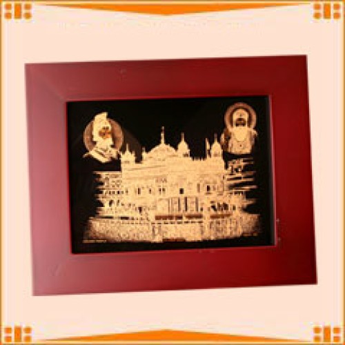 Gold plated golden temple painting