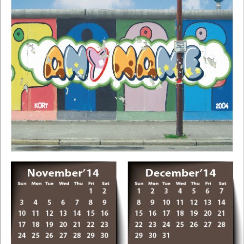 6 page horizontal calendar