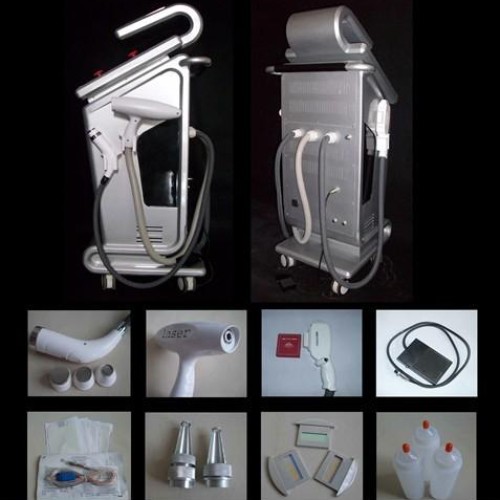 Multifunction yag laser & e-light (ipl+rf) beauty machine
