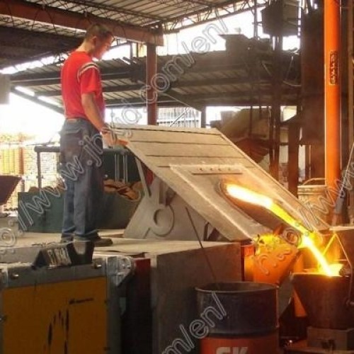 Steel shell induction furnace