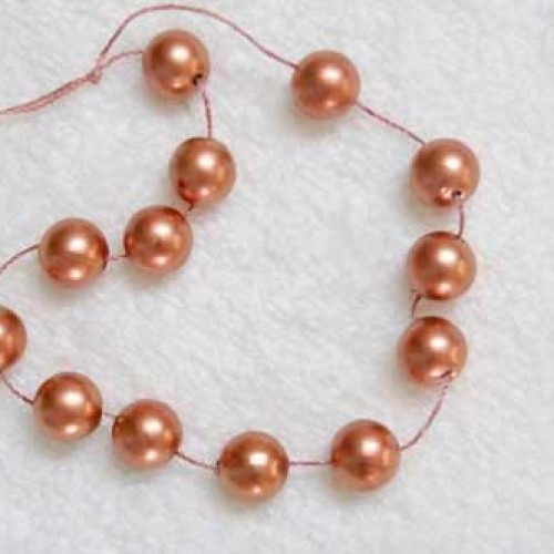 12mm copper beads