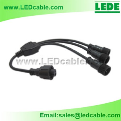 Led lighting waterproof splitter cable