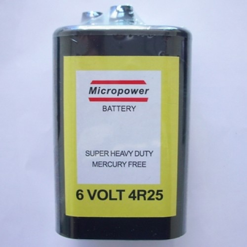Zinc carbon battery 6v/4r25