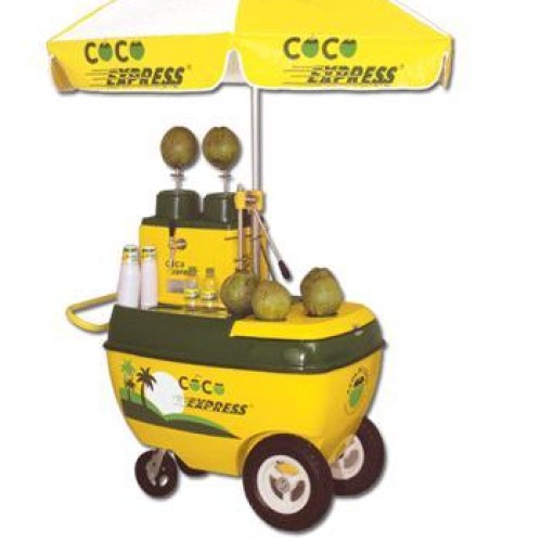 Coconut push cart
