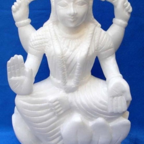 Marble lakshmi statue