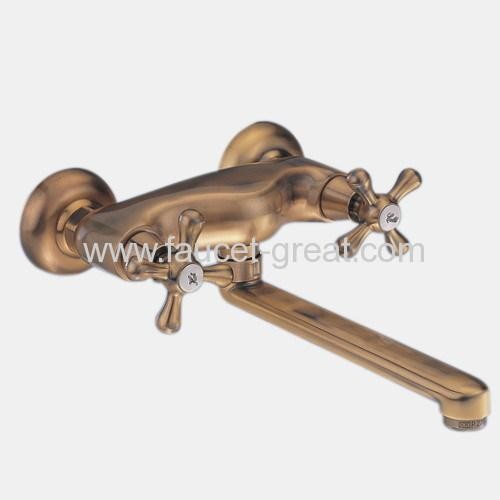 Wall-mount bronze faucets