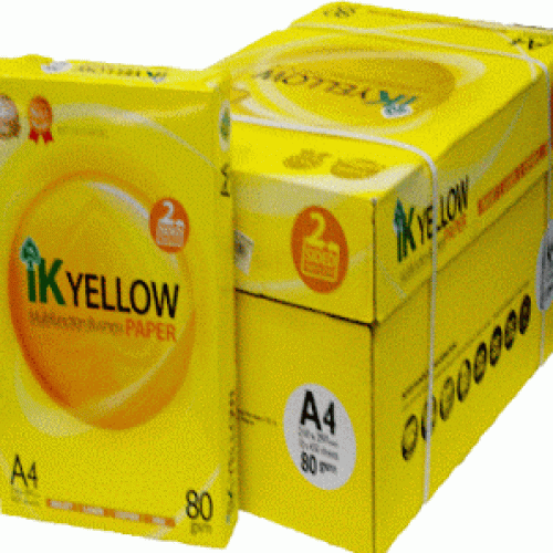 Ik yellow a4 copy paper 80gsm/75gsm/70gsm
