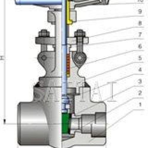 Pressure sealing gate valve