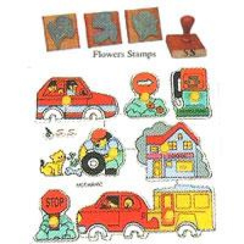 Puzzles/stencil & rubber stamps