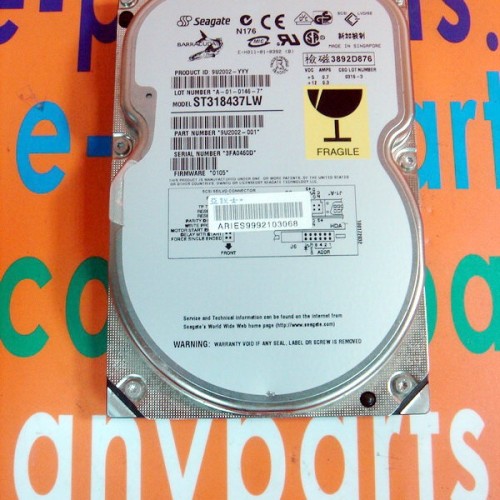 Seagate hard drive st318437lw / 9u2002-001 18gb / 68pin / 7200rpm