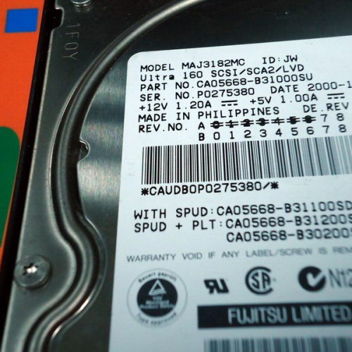 Hard drive fujitsu maj3182mc