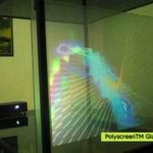 Polyscreen rear projection film