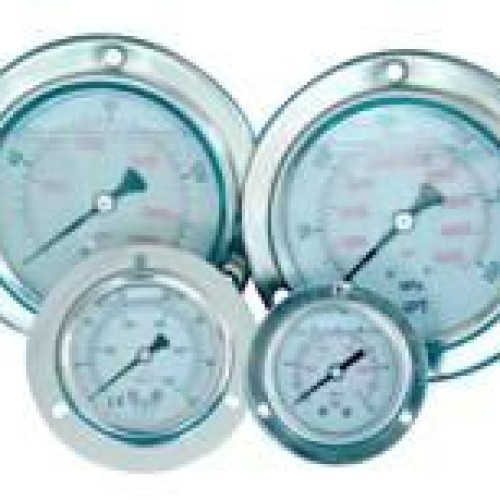 Shock-proof pressure gauges