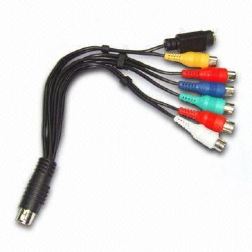 Md5p to md5p+6rca cable av cables