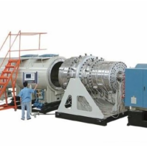 Large diameter hdpe water supply and gas supply pipe extrusion line