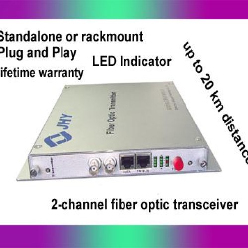 2-chn bnc to fiber video converter
