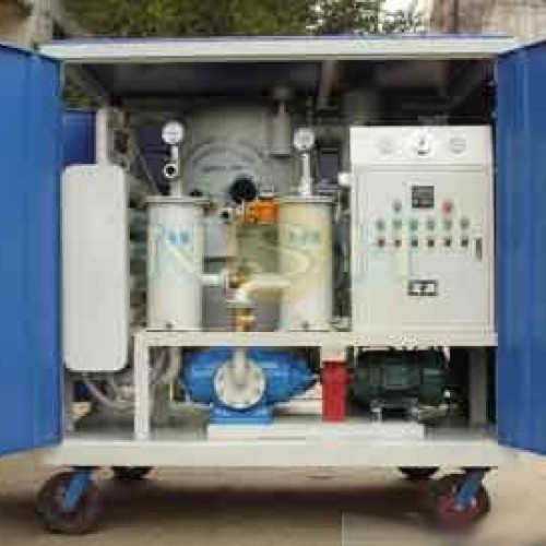 Double stages vacuum insulation oil purifier