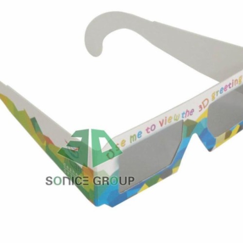 Paper circular polarized 3d glasses
