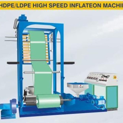 Hdpe/ldpe high speed inflation machine