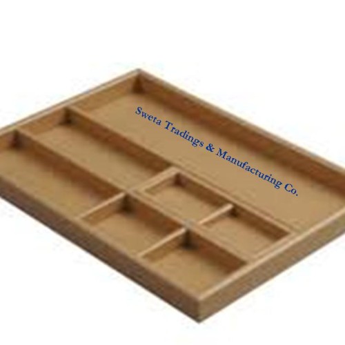 Wooden compartment tray