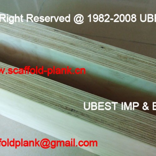 Softwood scaffolding plank