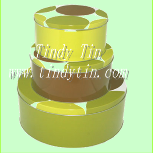 Round tin boxes