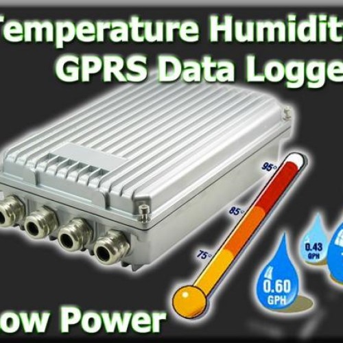 Low power temperature humidity gprs data logger